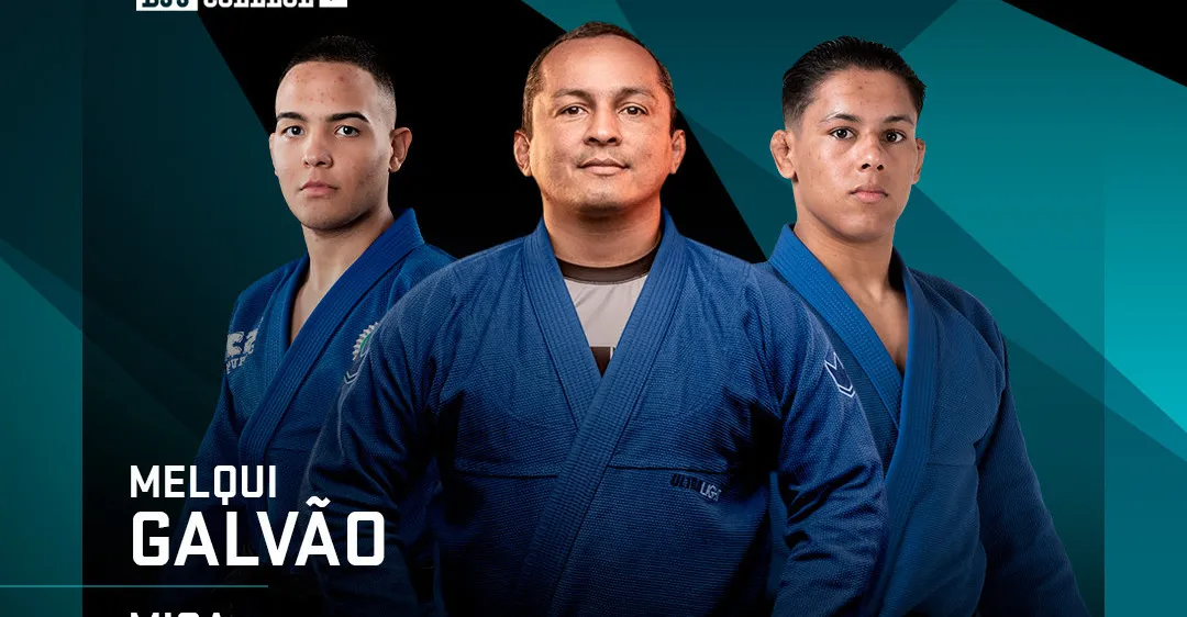 Melqui Galvão com atletas do BJJ College