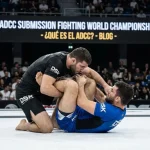 Disputa no ADCC Submission Fighting World Championship com plateia lotada