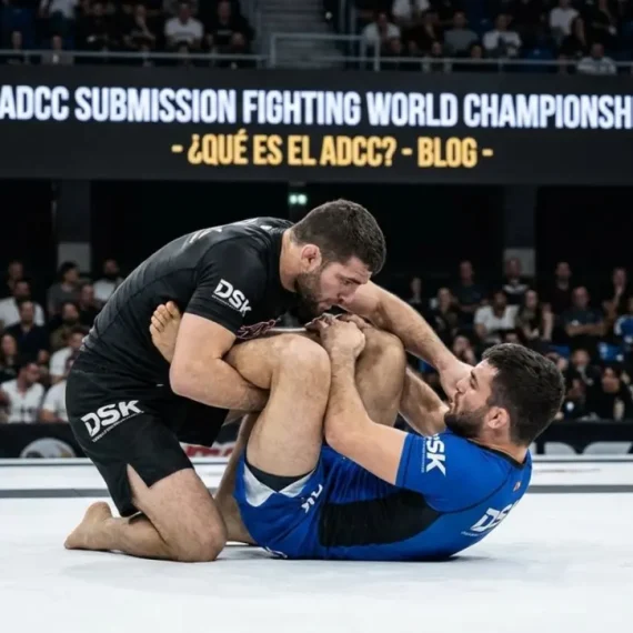 Disputa no ADCC Submission Fighting World Championship com plateia lotada